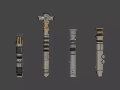 Lightsabers Vol 1 Republic - Star Wars Low-poly 3D model