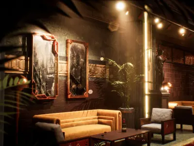 Art Deco Environment Kit - UE5 Low-poly 3D model