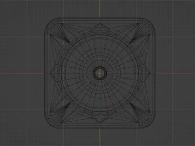 Traffic Cone Low-poly 3D model 35