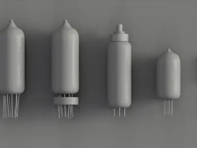 Electrical components vol1 Low-poly 3D model