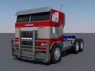 Transformers Rise Of The Beasts Optimus Prime Freightline Truck Low-poly 3D model