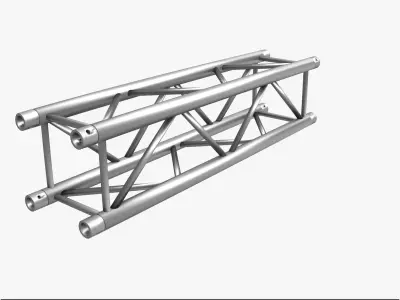 Square Truss Straight Segment 21 3D model