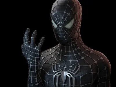 Raimiverse Spider-Man 2 with SM3 Black Suit Variant 3D model
