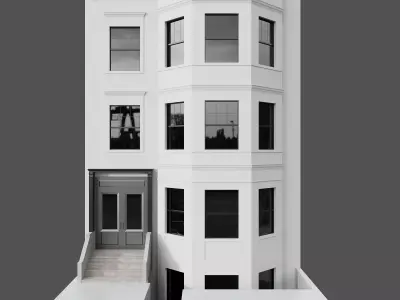 Neoclassic Town House No42 A 3D model