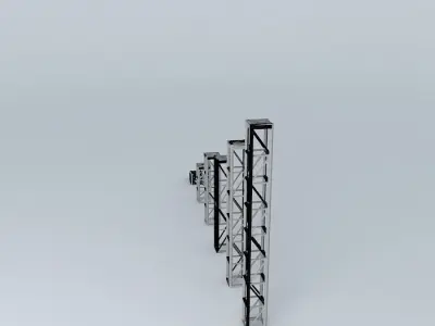 TRUSS tall metal structure Free 3D model