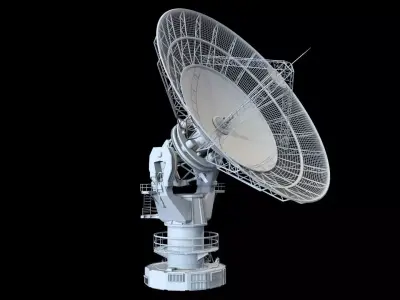radio telescope 2 3D model