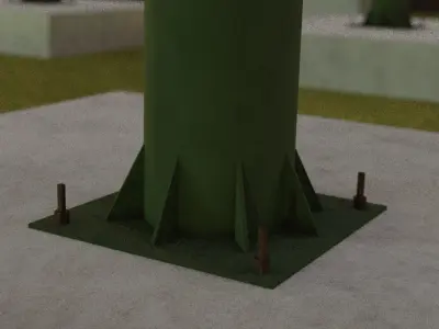 Billboards and modules classic rotative and TV 3D model