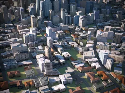 City 17 Low-poly 3D model