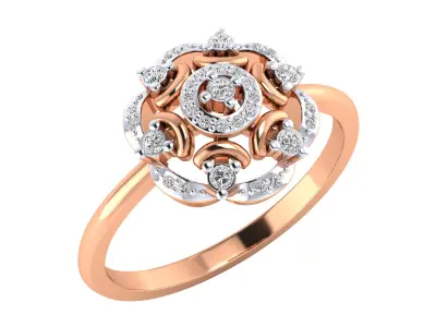 Women Ring Render 3dm STL MTL SLC JCD OBJ FBX Details 3D print model 81