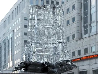 Big Skyscraper stylized 3D model