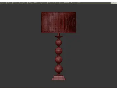 TABLE LAMP VALENCE Low-poly 3D model