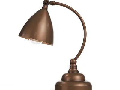 Brentwood Table Lamp Dark Brass Low-poly 3D model