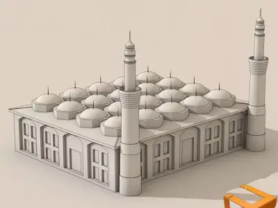Grand Mosque of Bursa Ulu Cami  3D model