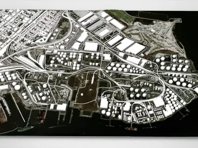 The Bayonne Energy Center New Jersey USA 3D model