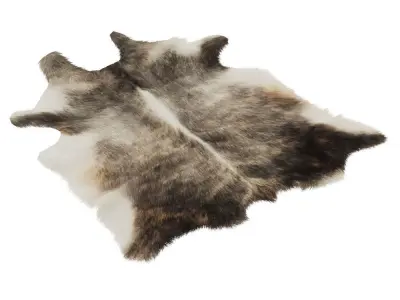 European Rug Cowhide 12 3D model