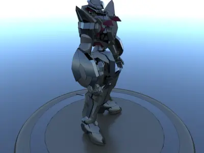 Cyborg Prototype Mecha Robot SciFi  3D model