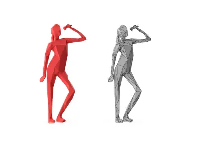  Low Poly Posed People Packs 14 - Music 