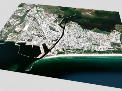 Cityscape Liepaja Latvia 3D model