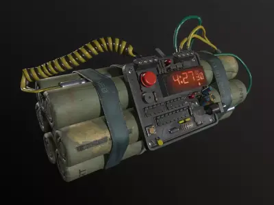 Next Generation Bomb Low-poly 3D model