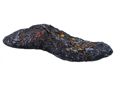 Lava Rock  Low-poly 3D model