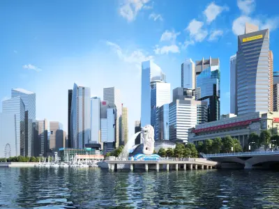 Merlion Park  MerlionPark Singapore 3D model