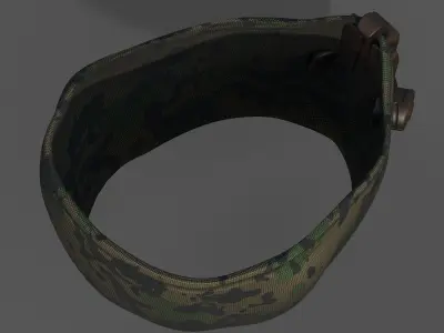 Gas mask respirator scifi futuristic 3d  Low-poly 3D model