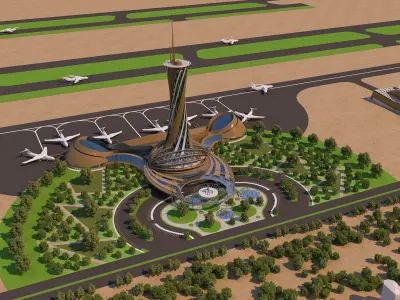 0010 - Architecture Airport - 2021 - 02 3D model