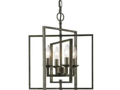 Zoe Light Geometric Chandelier 3D model
