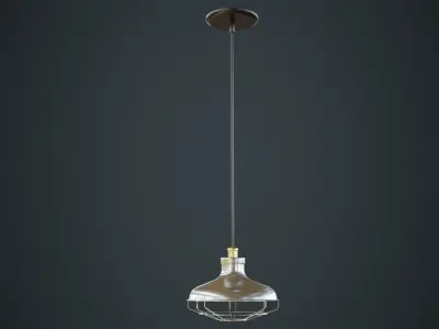 Hanging Lamp 1B Low-poly 3D model