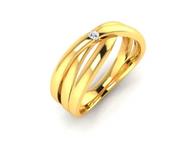 Solitaire Wedding Engagement Women Ring 3D print model order