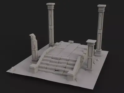 Old ruin 3D model purchase