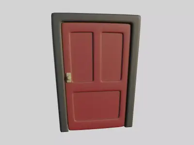 Cartoon Door 11b 3D model