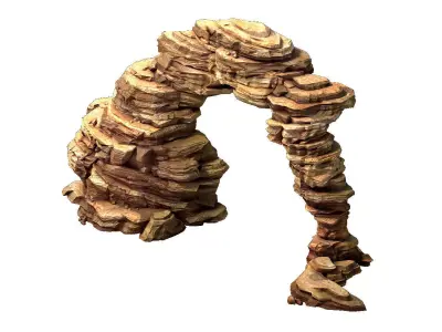 Battlestar - Desert Singular Boulders 01 3D model
