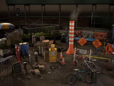 City Core - Street Props - New York 3D model