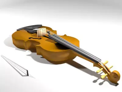 Violin 3D model