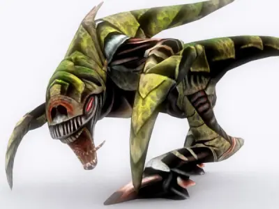 3DRT - Alien Monsters Low-poly 3D model