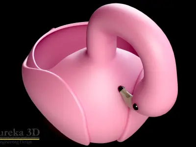 Flamingo flowerpot 3D print model