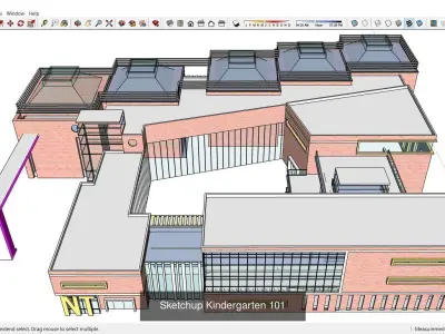 Collection 30 Sketchup Kindergarten models 3D Model Pack