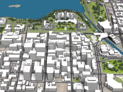 Ottawa Low-poly 3D model