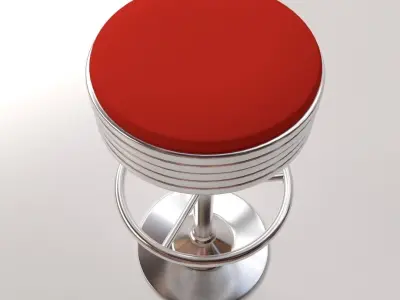 Bar Stool v3 3D model