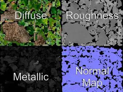 Tropical Island Paradise model pack Low-poly 3D model