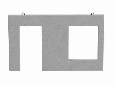 Concrete Wall Facade 3D model