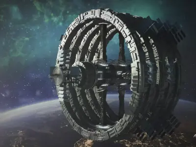 space station 3D model