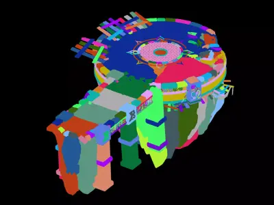 Magma Rift - Round Platform 01 3D model