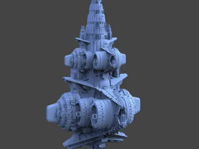 Star Freighter Villain base 1  3D model