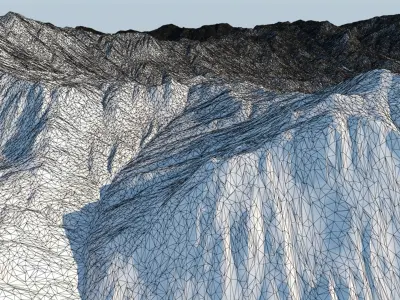 Mountain Range 3D model