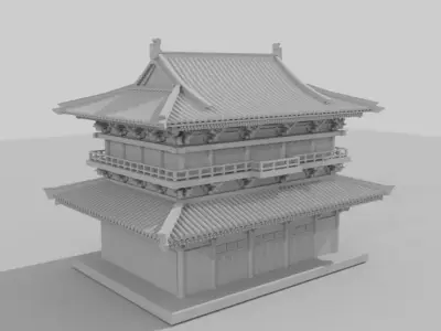 Ancient buildings 3D model order
