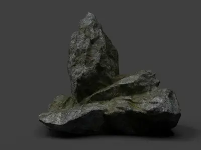 Rock 7-9 Low-poly 3D model