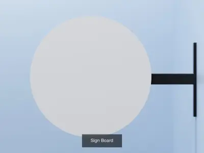 Sign board 3D Model Pack