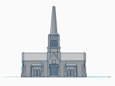 Birmingham England LDS Temple Statue Free 3D print model